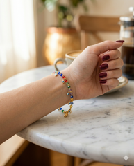 Pulsera Ojo Turco Multicolor — Cuentas de Nazar con Cadena Chapa de Oro - Foto 9 | Gheller Joyería